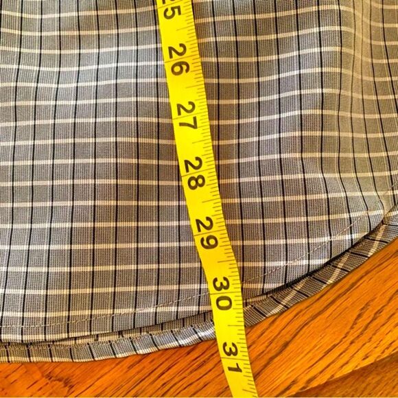 HAGGAR DRESS SHIRT MEN’S XXL TAN BROWN LONG SLEEVE BUTTON UP POCKET. - Picture 12 of 12